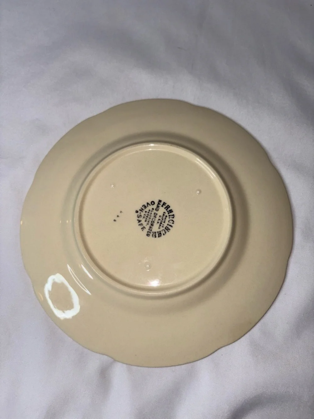 Franciscan Apple Set of 3 Small Plates 8” Vintage USA Hand Painted